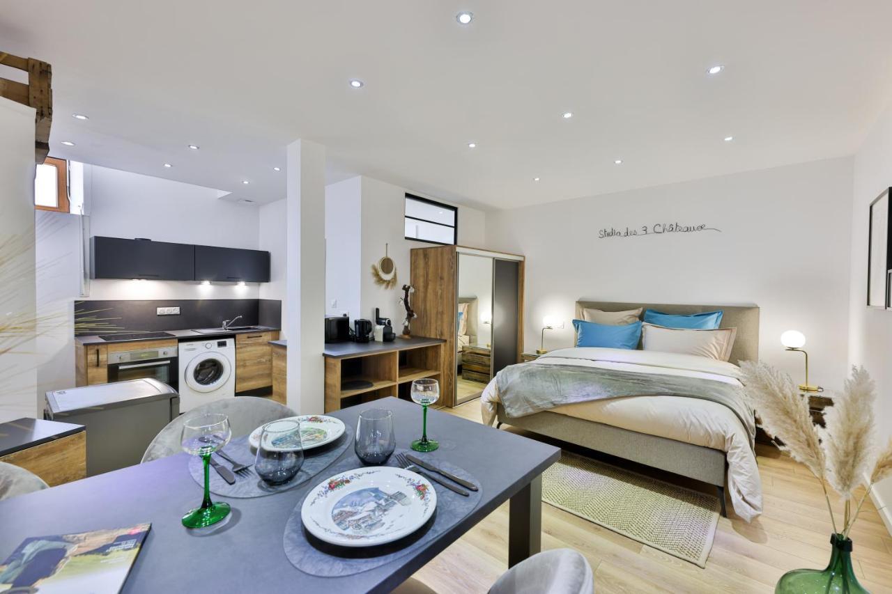 Studio Des 3 Chateaux Husseren-les-Châteaux Dış mekan fotoğraf